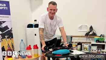 'Absolute legend' attempts static bike record
