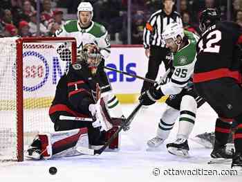 Senators score second straight win with rookie goalie Leevi Merilainen