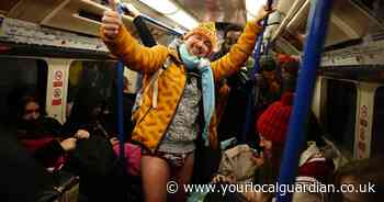 In pictures: No Trousers Tube Ride returns despite freezing conditions