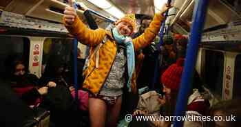In pictures: No Trousers Tube Ride returns despite freezing conditions