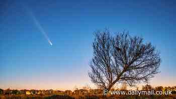 Once-in-a-lifetime comet will become visible for the first time in 160,000 YEARS today - here's the best time to see the bright space rock
