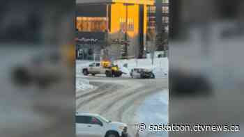 Police responded to serious crash in southern Saskatoon Sunday