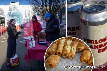 Drive-through met appelbollen en worstenbroden op site De Koninck: “Voor wie Verloren Maandag vergeten was”