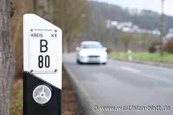 Bundesstraße 80 zwischen Herstelle und Bad Karlshafen wird gesperrt