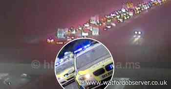 Gridlock traffic as ongoing 'police incident' shuts M1