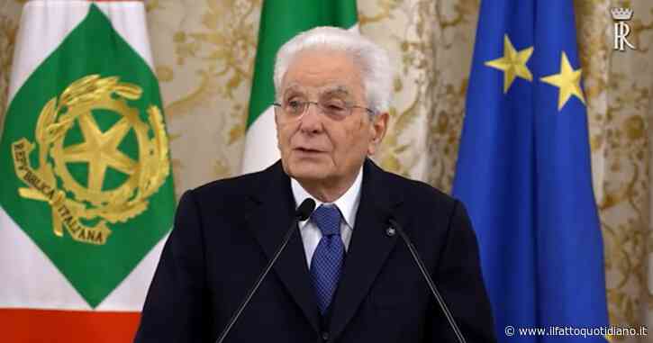 Mattarella: “Periodo pieno di tensioni, stiamo tornando a una politica di potenza ottocentesca estranea ai tempi”