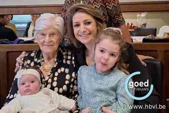 Orelie zorgt voor tweede viergeslacht in de familie in Bilzen-Hoeselt