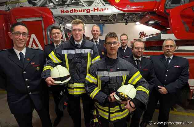 FW-KLE: Angehörige der Jugendfeuerwehr wechseln in die aktive Einsatzabteilung: Ein neuer Abschnitt voller Möglichkeiten