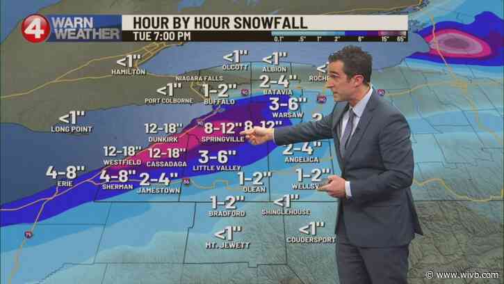 Snow returns: Several inches overnight, more this week