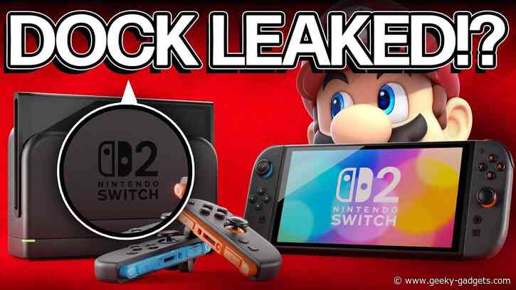 Nintendo Switch 2 Leak: New Dock Revealed?