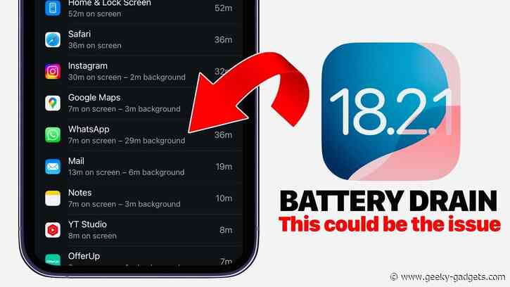 iOS 18.2.1 Battery Drain? Try This Simple Fix!