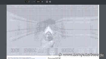 Nicht gerade ruckelfrei: Doom ist in einer PDF-Datei spielbar