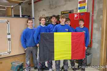 Belgische driekleur hangt in klaslokaal van nationaal kampioen Cas Van Looke