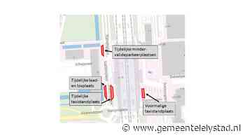 Taxistandplaats verhuist per 17 januari tijdelijk naar westzijde station