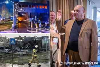 Brandweer blust nog hele dag na op industriebrand, burgemeester beleeft meteen vuurdoop na eedaflegging