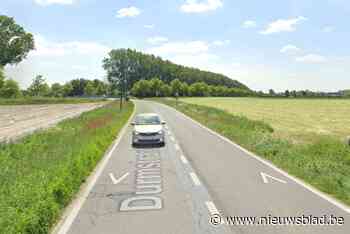 Bestuurder (19) begint te slippen met wagen en rijdt tegen verkeersbord en verlichtingspaal