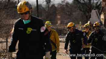 Southern California faces new wildfire warnings as near hurricane-force winds regain strength