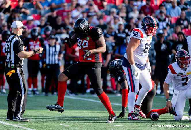 Redblacks sign Canadian defensive lineman Cleyon Laing to one-year extension