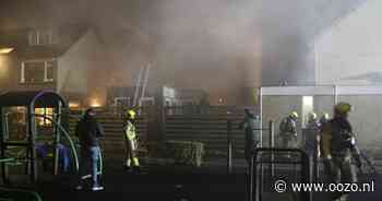 Middelbrand op Jan Campertlaan in Waddinxveen