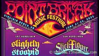 Music lineup announced for the 2025 Point Break Music Festival in Virginia Beach