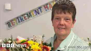 Hospital cleaner hangs up apron after 36 years