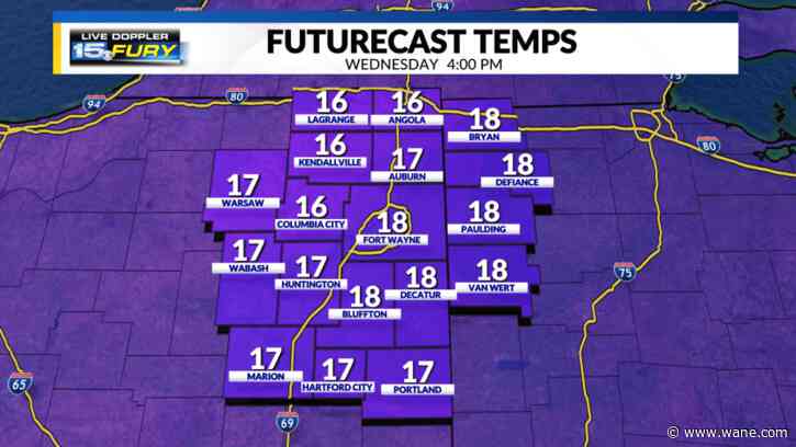 More frigid air today with more snow on the way