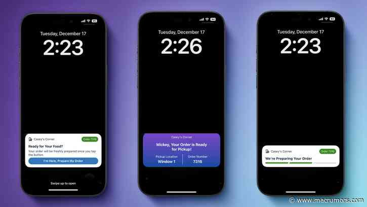 Disney World and Disneyland Rolling Out Food Order Tracking on iPhone's Lock Screen