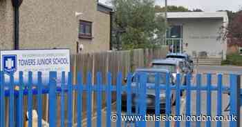 The Hornchurch junior school with a 'trouble monitor' bear and fake coffee bar