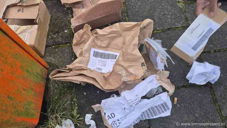Leyla vindt pakket leeg terug op straat nadat ze het afgaf bij verzamelpunt