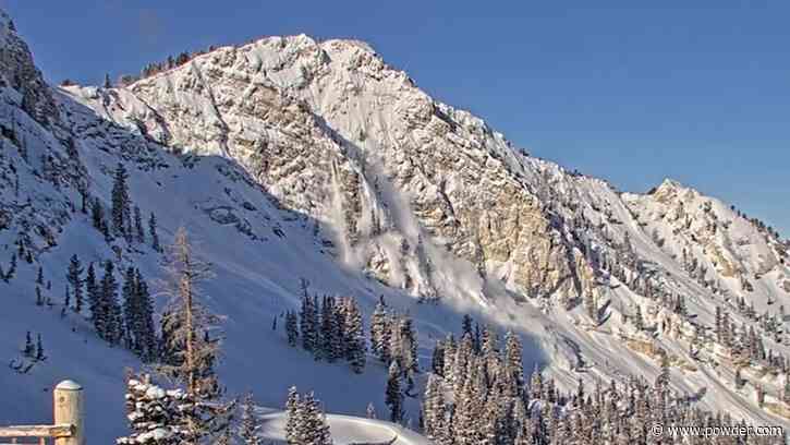 Webcam Captures Talented Ski Patrollers Triggering Huge Avalanche