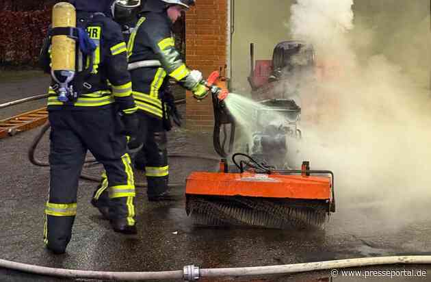 FW-ROW: Garagenbrand in Elsdorf - Feuerwehr verhindert schlimmeres