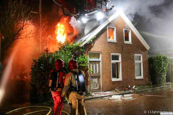 Forse rookontwikkeling bij ‘Grote Brand’ woning Grachtstraat Winschoten (Update)