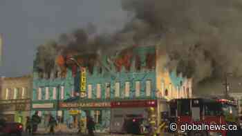 Sutherland Hotel expected to be total loss after fire rips through historic building