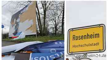AfD-Wahlkampfplakate in Rosenheim zerstört: Diese Strafe könnte Tätern blühen