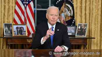 Joe Biden warnt zum Abschied vor Gefahr durch Oligarchie und Macht der Tech-Konzerne