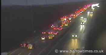 M25 heavy traffic after crash and London rush hour travel - recap