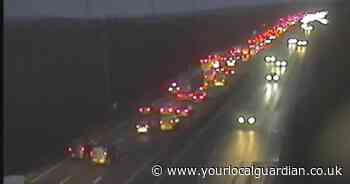 M25 heavy traffic after crash and London rush hour travel - recap