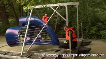 Schwimmende Kraftwerke: Fischer kritisieren Energie-Projekt im Augsburger Lech