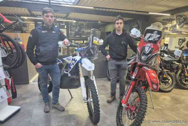 Lokale motorsporters Jitse en Xavier maken zich op voor het avontuur van hun leven in Dakar: “Natte droom van iedere motorsportliefhebber”