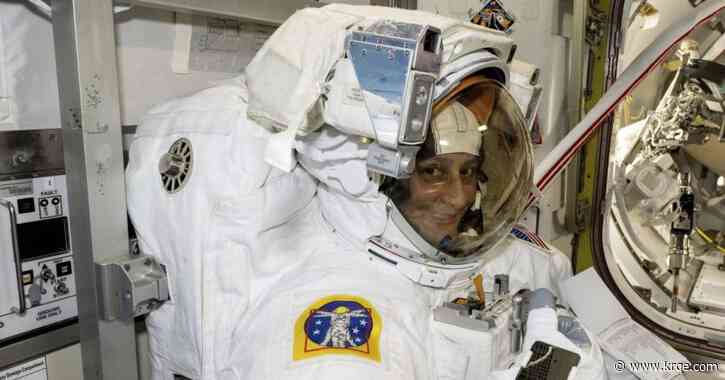 One of NASA's stuck astronauts steps out on a spacewalk after 7 months in orbit