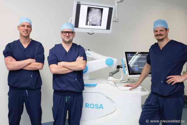 ROSA-robot helpt artsen AZ Sint-Lucas nu ook bij heupoperaties en dat is een primeur in Europa