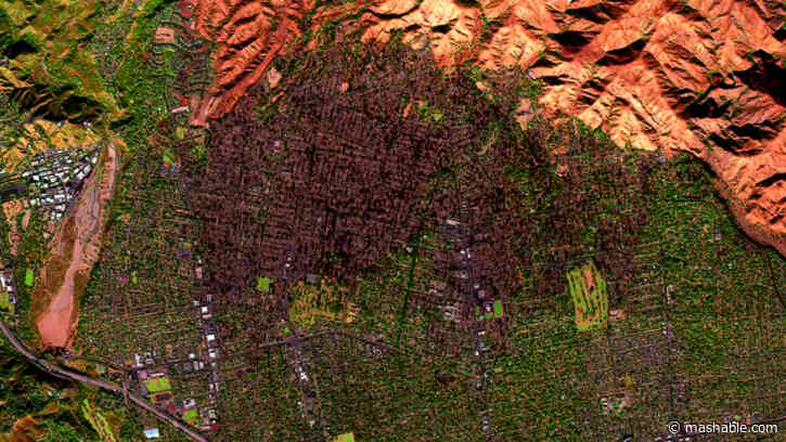 NASA image shows how close ruinous fire came to major NASA center