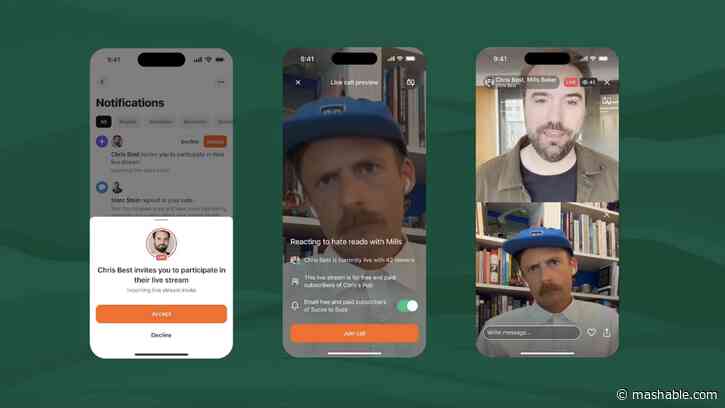 Substack users can livestream now