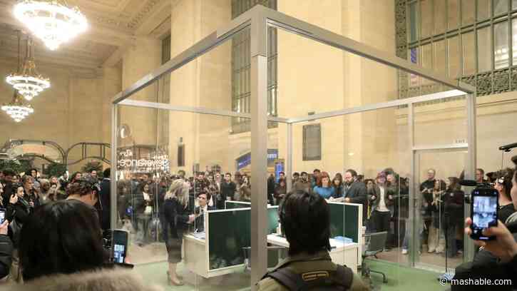 I went to the Severance pop-up in Grand Central Station. It was wild.