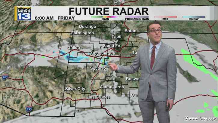 Milder, drier, & windier before New Mexico snow