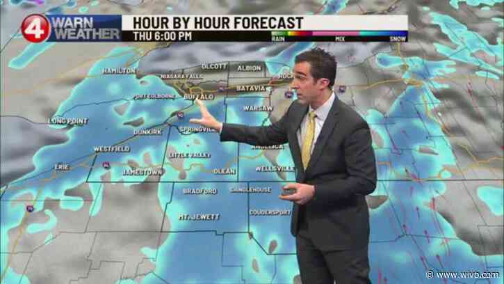 Widespread snow fades to lake effect overnight