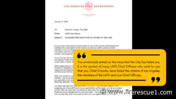 Scathing letter attacks LAFD chief’s leadership, wildfire management