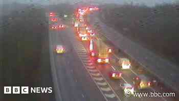 One person taken to hospital after A14 crash