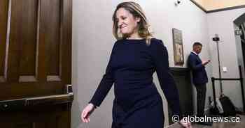 Freeland will run to be Liberal leader: ‘Running to fight for Canada’