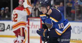 Schenn scores twice in Blues’ 4-1 victory over Flames